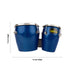 Double Bongo Drum - 7 X 13 Inches | Wooden Coloured Percussion Instrument/ Music Instrument For Music Practice - Percussion Instruments