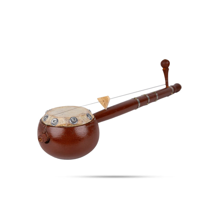 Wooden Ektara - 21 Inches | Tumbi Toombi Instrument/ Musical Instrument For Folk Music And Devotional Songs - Music Instruments