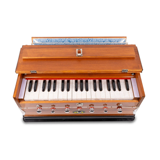 Harmonium 2 Reed - 10 X 22 Inches | 7 Stopper/ Musical Instrument/ Keyboard Instrument For Music Practice - Wind Instruments