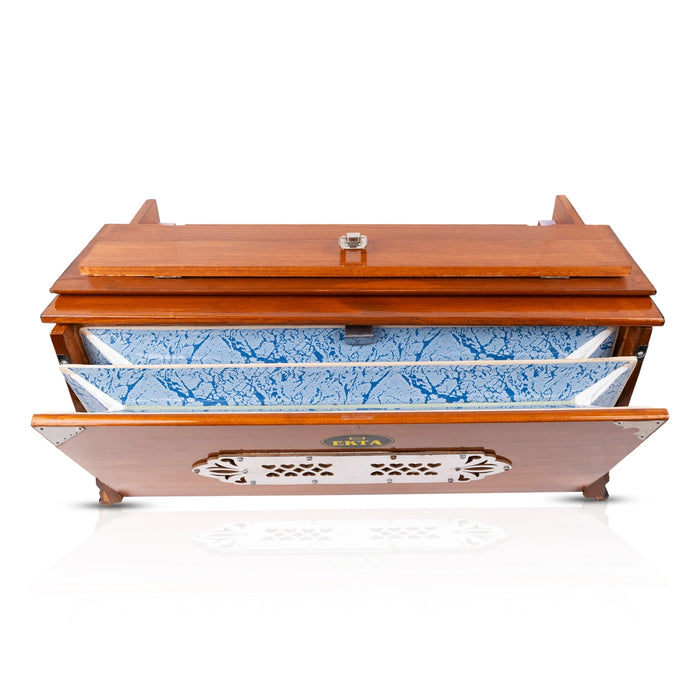 Harmonium 2 Reed - 10 X 22 Inches | 7 Stopper/ Musical Instrument/ Keyboard Instrument For Music Practice - Wind Instruments