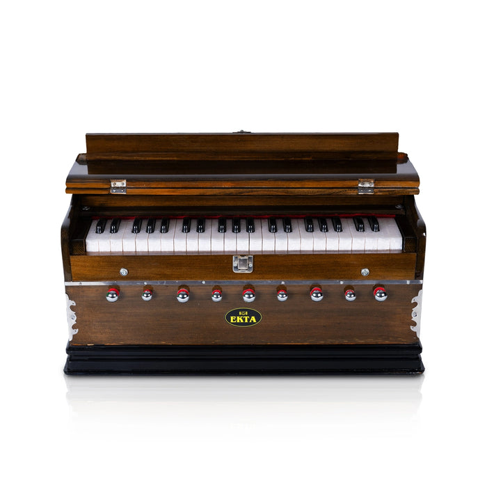 Harmonium- 23 X 12 Inches | 9 Stopper/ 3 1/2 Octave/ Musical Instrument/ Keyboard Instrument For Music Practice - Wind Instruments