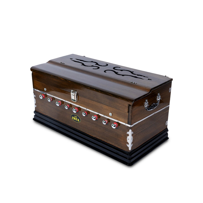 Harmonium- 23 X 12 Inches | 9 Stopper/ 3 1/2 Octave/ Musical Instrument/ Keyboard Instrument For Music Practice - Wind Instruments