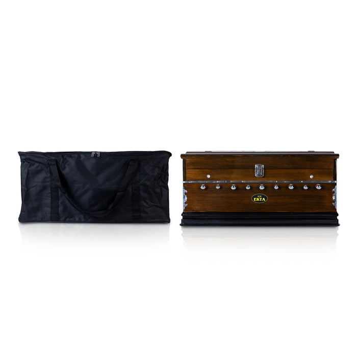 Harmonium- 23 X 12 Inches | 9 Stopper/ 3 1/2 Octave/ Musical Instrument/ Keyboard Instrument For Music Practice - Wind Instruments