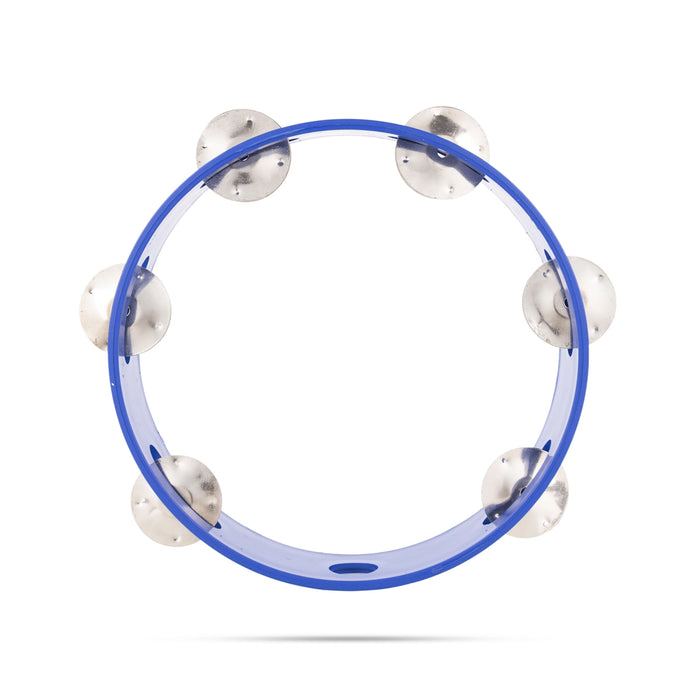 Musical Tambourine Ring Without Head - 8 Inches | Fiber Kanjira Instrument/ Percussion Instrument For Bhajan - Percussion Instruments