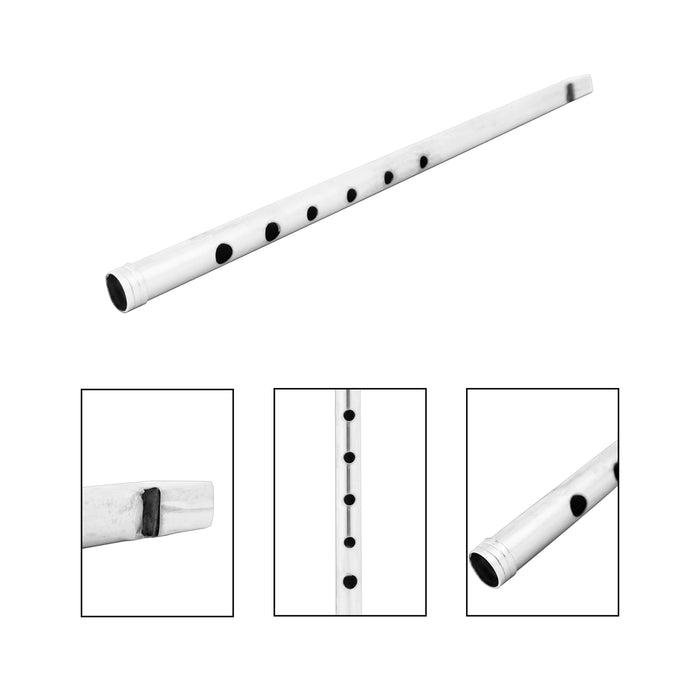 Flute - 13 Inches | Brass Nickel Plating Bansuri/ Music Instrument For Practice And Performances - Wind Instruments