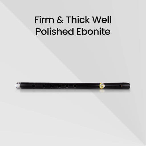 Ebonite Flute - 14.5 Inches | Ebonite Bansuri/ Music Instrument For Practice And Performances - Wind Instruments