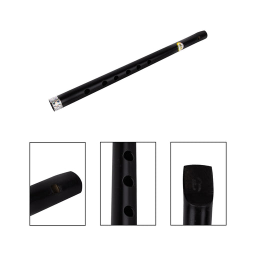 Ebonite Flute - 14.5 Inches | Ebonite Bansuri/ Music Instrument For Practice And Performances - Wind Instruments