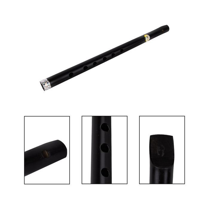 Ebonite Flute - 14.5 Inches | Ebonite Bansuri/ Music Instrument For Practice And Performances - Wind Instruments