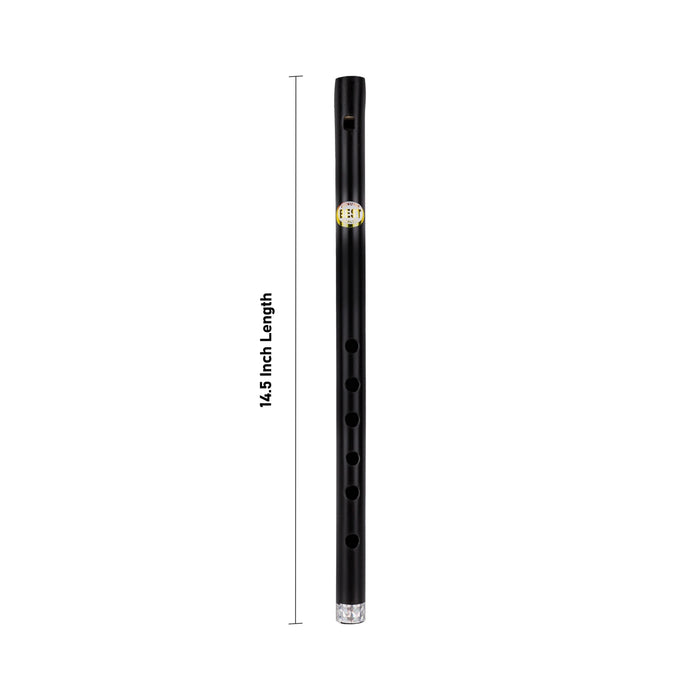 Ebonite Flute - 14.5 Inches | Ebonite Bansuri/ Music Instrument For Practice And Performances - Wind Instruments