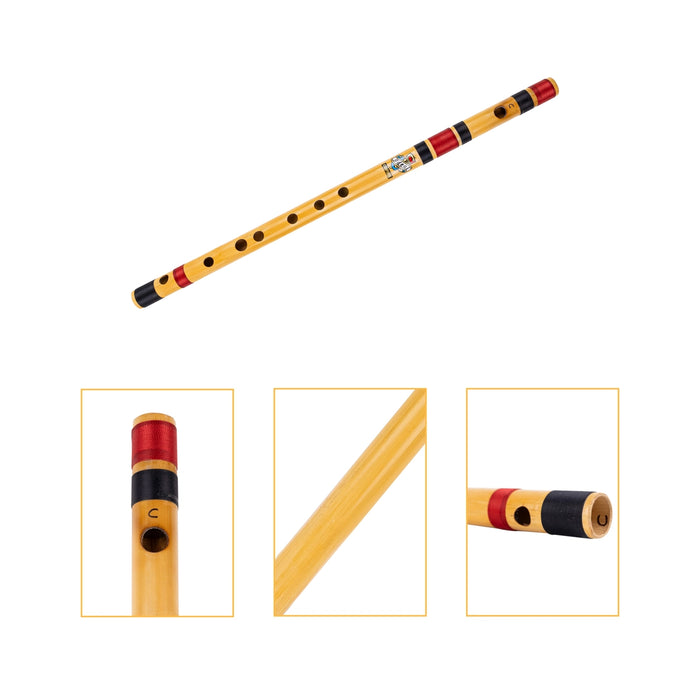 Wooden Flute - 19.5 Inches | C Side Bansuri/ Music Instrument For Practice And Performances - Wind Instruments