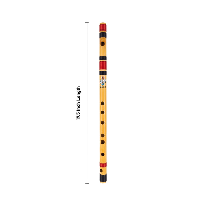 Wooden Flute - 19.5 Inches | C Side Bansuri/ Music Instrument For Practice And Performances - Wind Instruments