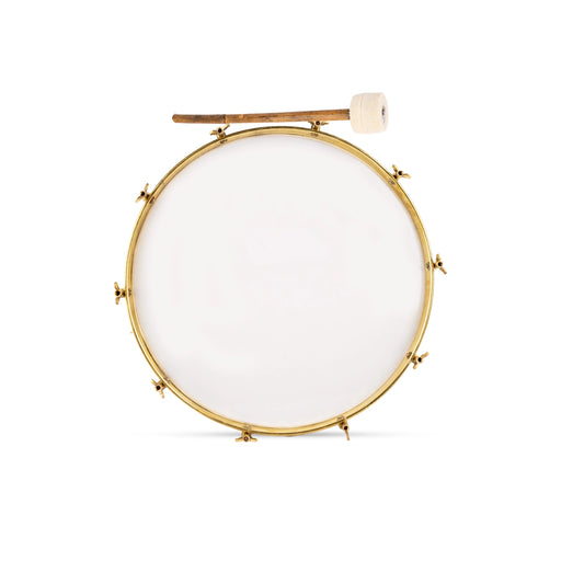 Brass Polished Dhol Instrument - 18 Inches | Hand Drum/ Music Instrument For Cultural Events And Performances - Percussion Instruments