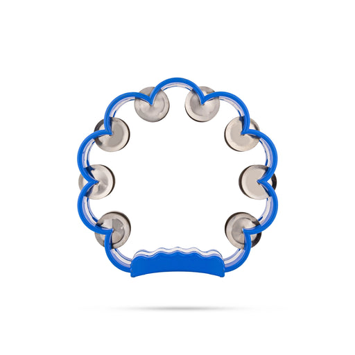 Cloud Shape Musical Tambourine Without Head- 8 Inch | Fiber Kanjira Instrument/Percussion Instrument For Bhajan - Percussion Instruments