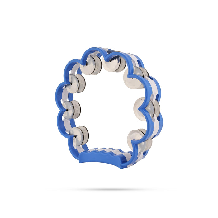 Cloud Shape Musical Tambourine Without Head- 8 Inch | Fiber Kanjira Instrument/Percussion Instrument For Bhajan - Percussion Instruments