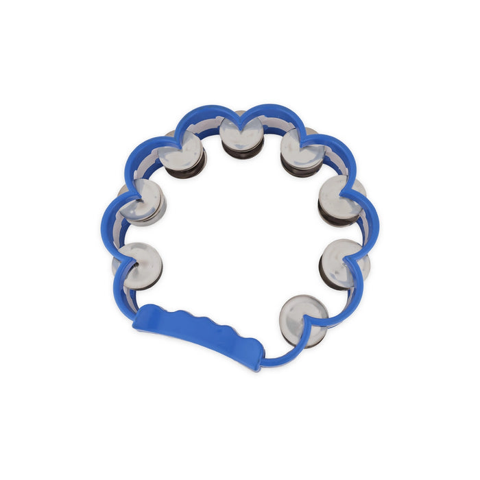 Cloud Shape Musical Tambourine Without Head- 8 Inch | Fiber Kanjira Instrument/Percussion Instrument For Bhajan - Percussion Instruments