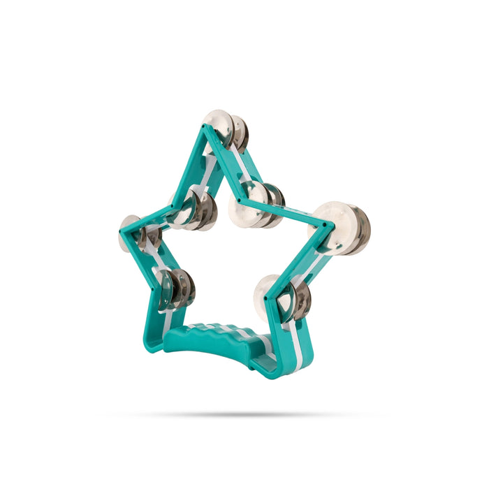 Star Shape Musical Tambourine Without Head- 7.5 Inch | Fiber Kanjira Instrument/Percussion Instrument For Bhajan - Percussion Instruments