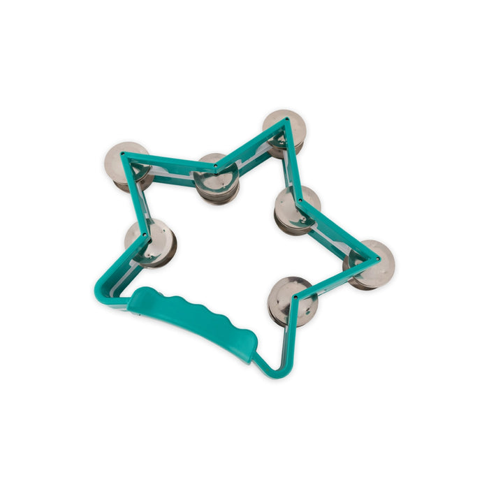 Star Shape Musical Tambourine Without Head- 7.5 Inch | Fiber Kanjira Instrument/Percussion Instrument For Bhajan - Percussion Instruments