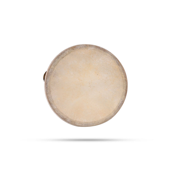 Musical Tambourine With Head - 6.5 Inches | Fiber Kanjira Instrument/ Hand Percussion Instrument For Bhajan - Percussion Instruments