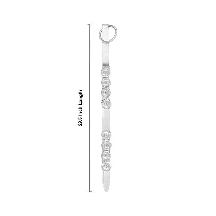 Chimta Music Instrument - 29.5 Inches | Iron Devotional Instrument/ Percussion Instrument For Bhajan & Kirtan - Percussion Instruments