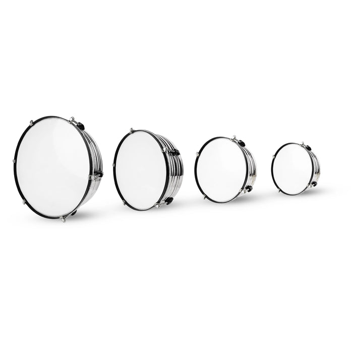 Dhol Instrument- 4.5 X 14 Inches | Nickel Plating Superior Hand Drum/ 4 Pcs/ Music Instrument For Performances - Percussion Instruments