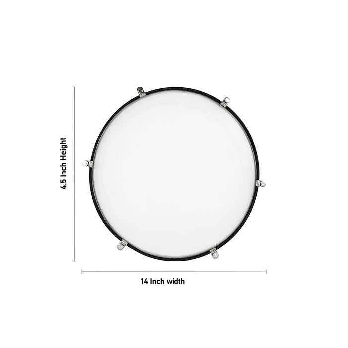 Dhol Instrument- 4.5 X 14 Inches | Nickel Plating Superior Hand Drum/ 4 Pcs/ Music Instrument For Performances - Percussion Instruments