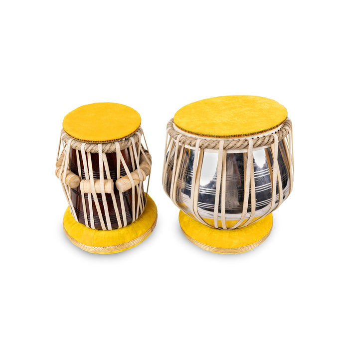 Tabla Drum Set - 10 X 11 Inches | Steel Superior Quality Music Instrument/ Percussion Instrument For Bhajan - Percussion Instruments