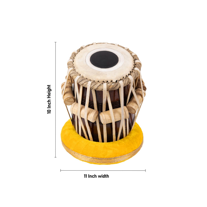 Tabla Drum Set - 10 X 11 Inches | Steel Superior Quality Music Instrument/ Percussion Instrument For Bhajan - Percussion Instruments