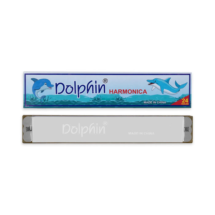 Dolphin Mouth Organ – 7 Inch | Portable Harmonica / Smooth Tone Wind Instrument for Learners