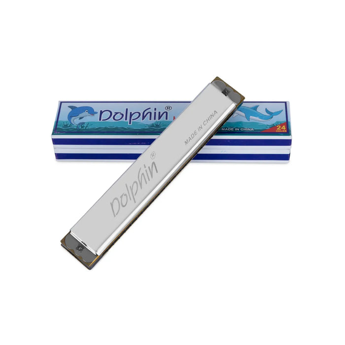Dolphin Mouth Organ – 7 Inch | Portable Harmonica / Smooth Tone Wind Instrument for Learners
