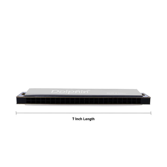 Dolphin Mouth Organ – 7 Inch | Portable Harmonica / Smooth Tone Wind Instrument for Learners