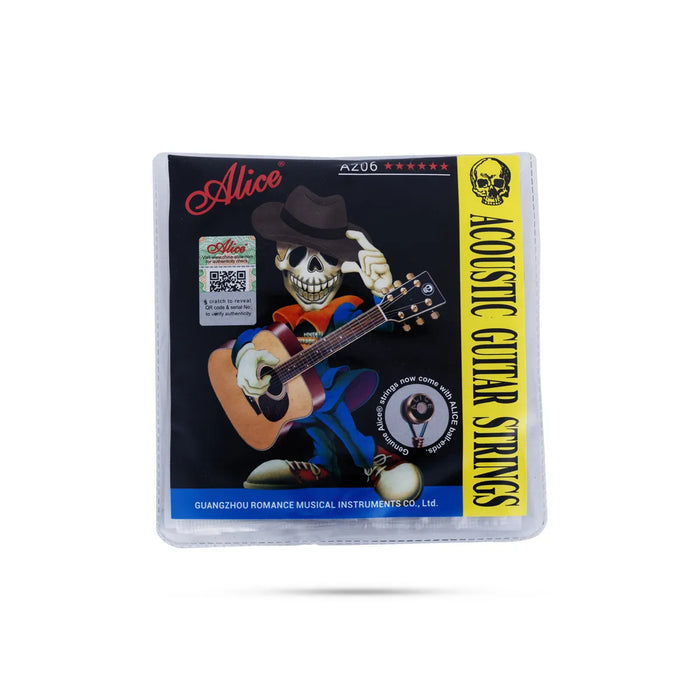 Alice Acoustic Guitar String Set | Coloured Guitar Strings / Durable Music Wire Set for Smooth Sound