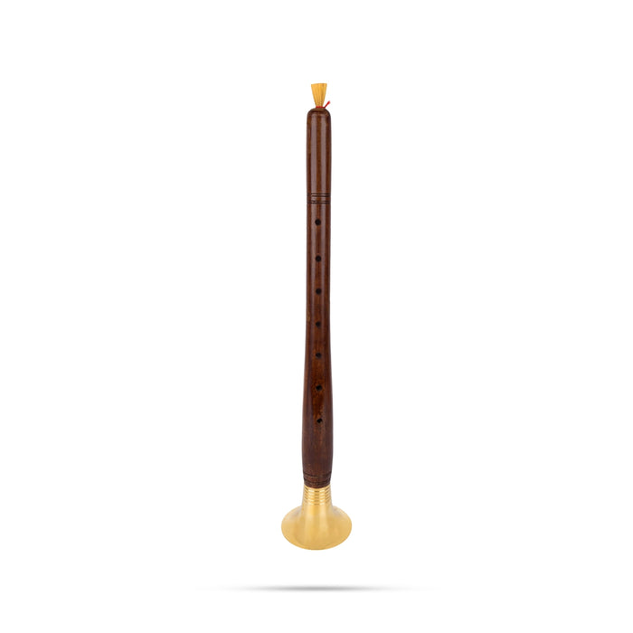 Wooden Shehnai- 14.5 Inches | Shahnai Wind Instrument/ Music Instrument For Weddings, Functions & Performances - Wind Instruments