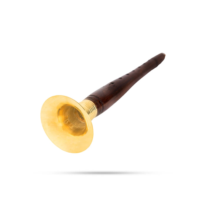 Wooden Shehnai- 14.5 Inches | Shahnai Wind Instrument/ Music Instrument For Weddings, Functions & Performances - Wind Instruments