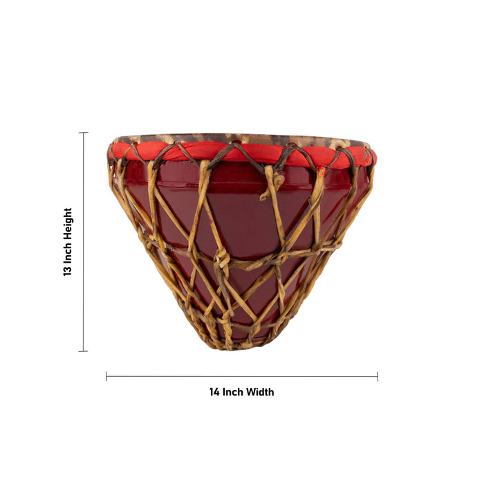Nagara Drum - 13 X 14 Inches | Nagada Percussion Instrument/ Musical Instrument For Traditional & Folk Events - Percussion Instruments