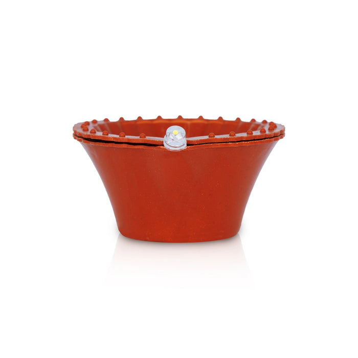 Led Water Sensor Diya Set - 1 x 2 Inches | 6 Pcs/ Water Led Diya/ Water Led Sensor Diya for Home Decor - Decorative Lamp