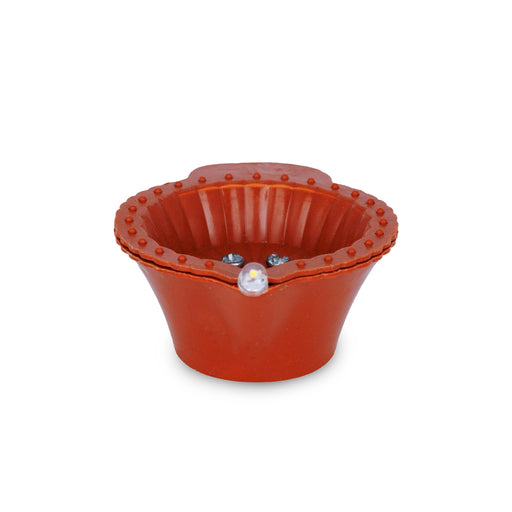 Led Water Sensor Diya Set - 1 x 2 Inches | 6 Pcs/ Water Led Diya/ Water Led Sensor Diya for Home Decor - Decorative Lamp