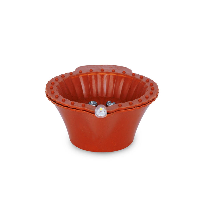 Led Water Sensor Diya Set - 1 x 2 Inches | 6 Pcs/ Water Led Diya/ Water Led Sensor Diya for Home Decor - Decorative Lamp