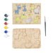 Wooden Puzzle - 10 x 7 Inches | Paintable Toy Animals Puzzle Box/ Puzzle Toy for Kids - Traditional Games & Toys