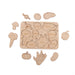 Wooden Puzzle - 10 x 7 Inches | Paintable Toy Vegetables Puzzle Box/ Puzzle Toy for Kids - Traditional Games & Toys