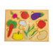 Wooden Puzzle - 10 x 7 Inches | Paintable Toy Vegetables Puzzle Box/ Puzzle Toy for Kids - Traditional Games & Toys