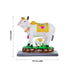 Cow and Calf Idol - 6 x 5.5 Inches | Kamadhenu Statue/ Cow Calf Idol for Pooja - Table Stand Accessories