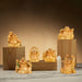 Happy Man Set - 2 x 2 Inches | Gold Polish Happy Man Idol for Home Decor - Table Stand Accessories
