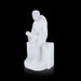 Saibaba Statue Sitting On Base - 18 x 10 Inches | Marble Murti/ Saibaba Idol/ Sai Baba Vigraham for Pooja - Fibre Murties