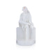 Saibaba Statue Sitting On Base - 18 x 10 Inches | Marble Murti/ Saibaba Idol/ Sai Baba Vigraham for Pooja - Fibre Murties