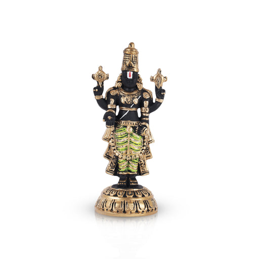 Balaji Murti - 8 Inches | Tirupati Balaji Idol/ Resin Balaji Statue for Home Decor - Fibre Murties