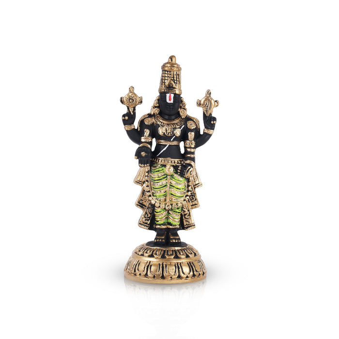 Balaji Murti - 8 Inches | Tirupati Balaji Idol/ Resin Balaji Statue for Home Decor - Fibre Murties