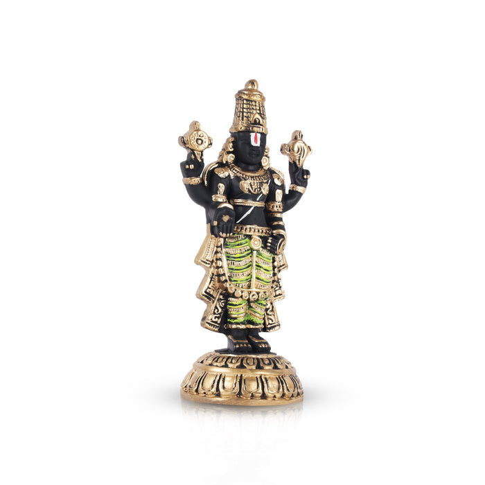 Balaji Murti - 8 Inches | Tirupati Balaji Idol/ Resin Balaji Statue for Home Decor - Fibre Murties