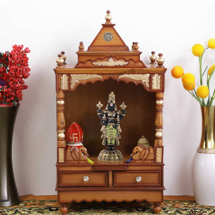 Balaji Murti - 8 Inches | Tirupati Balaji Idol/ Resin Balaji Statue for Home Decor - Fibre Murties