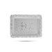 Fancy Tray - 8 x 11 Inches | Serving Tray/ Decorative Thali Plate / Silver Polish Pooja Plate / Tray For Home - Pooja Plate & Tray