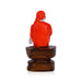 Saibaba Statue Sitting On Base - 5 x 2.5 Inches | Sai Baba Vigraham/ Saibaba Idol for Pooja - Fibre Murties